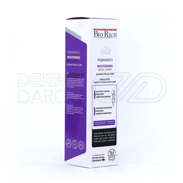 بافت سبک و جذب سریع لوسیون پیگماریچ مناسب پوست حساس با روغن اولیا و عصاره سامبوکوس سیاه برای تغذیه و جلوگیری از پیری زودرس پوست