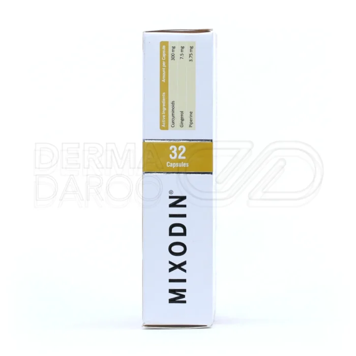 ترکیبات طبیعی کپسول میکسودین با عصاره زردچوبه زنجبیل و فلفل سیاه برای افزایش جذب کورکومین و بهبود التهاب مفاصل و آرتروز