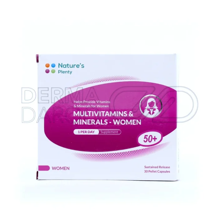 کپسول تقویت کننده سلامت عمومی زنان یائسه نیچرز پلنتی حاوی زینک سلنیوم و بیوتین برای حفظ سطح نرمال هورمون ها و کاهش علائم یائسگی