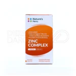 کپسول زینک کمپلکس نیچرز پلنتی حاوی زینک ۱۵ میلی گرم ویتامین ث ۲۰۰ میلی گرم و ویتامین ای برای خاصیت آنتی اکسیدانی قوی و تقویت سیستم ایمنی بدن