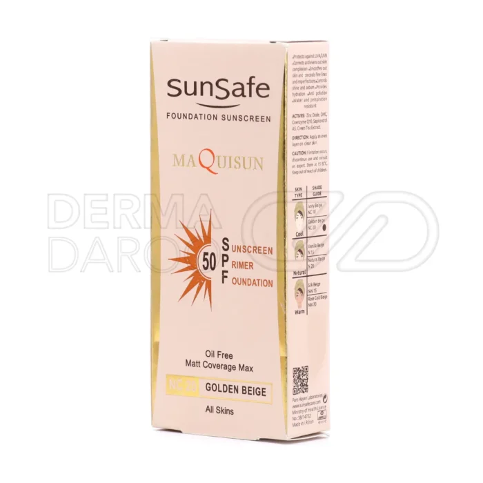 فرمولاسیون مرطوب کننده ضد آفتاب کرم پودری سان سیف حاوی نیاسین آمید پانتنول و هیالورونات سدیم برای تغذیه پوست و حفظ رطوبت طبیعی بدون احساس سنگینی