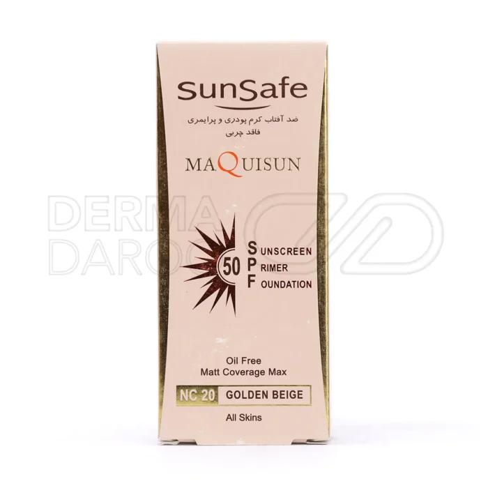 کرم پودر ضد آفتاب سان سیف با پرایمر داخلی بافت سبک و پوشانندگی بالا برای ایجاد ظاهری مات صاف و یکدست بدون رد سفید روی انواع پوست